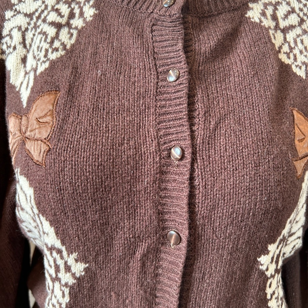 Vintage Madame Angel Brown Cardigan